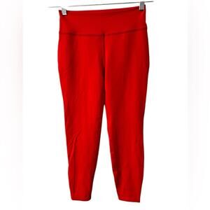 Kate Spade x Beyond Yoga Red Cropped Yoga Pants Pull On Leggings, size S